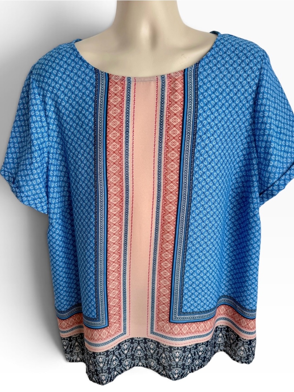 Liz Claiborne 2X Short Sleeve Blouse
